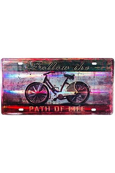 genric FFD Wall Decorative Metal Plate Tin Sign Metal Poster Modern Design Painted Car Plate 1 Piece