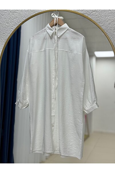 BENAHOLL Cămașă lungă cu șireturi Marira, cu șireturi, cu căpșuni-PE262, albă