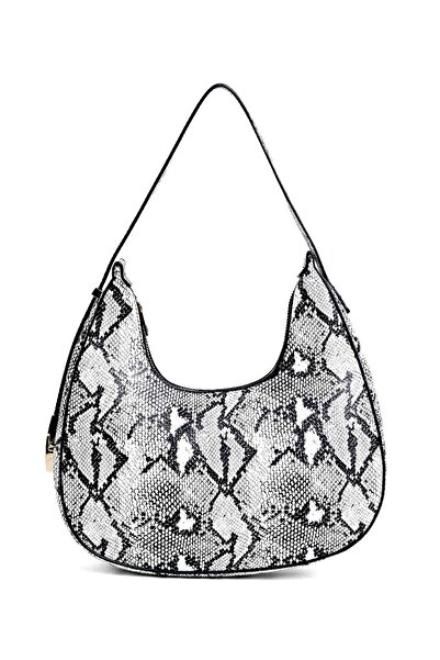 R&B حقيبة كتف بنقشة ثعبان