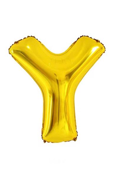 Generic Letter Y Foil Balloon – Large 40 Inch – Gold
