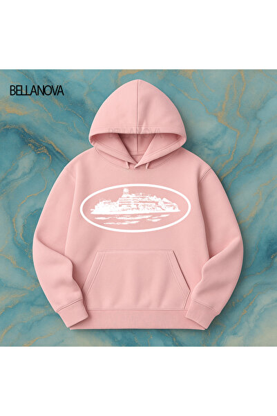 bellanova Κορυφαίας ποιότητας Unisex Φούτερ με κουκούλα και 3 κλωστές