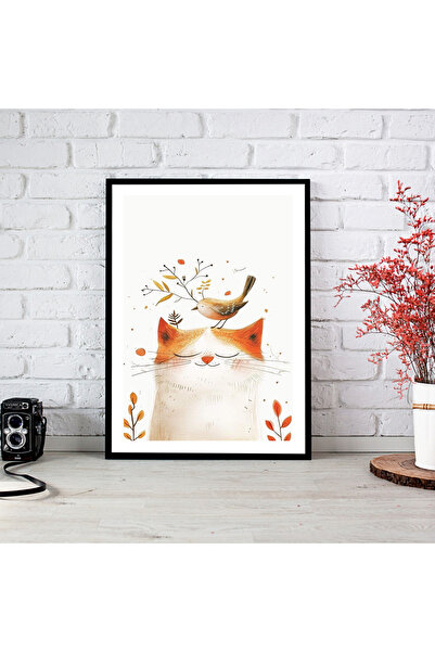 woodsia Tablou cu poster din lemn MDF cu aspect de cadru dintr-o singură bucată CRMD TEK0199