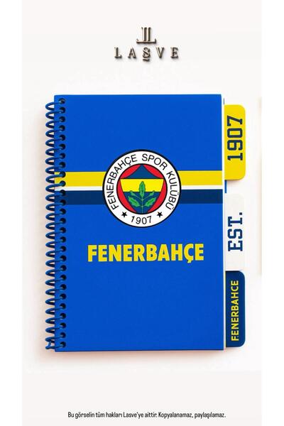 Fenerbahçe YENİ NESİL LİSANSLI FENERBAHCE SPİRALLİ PLANLAYICI BLOKNOT AYRACLI...