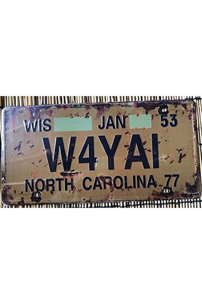 genric FFD Metal Wall Plate Tin Sign Metal Poster Plate Painted Modern Design Car Plate Tin 1 PIece