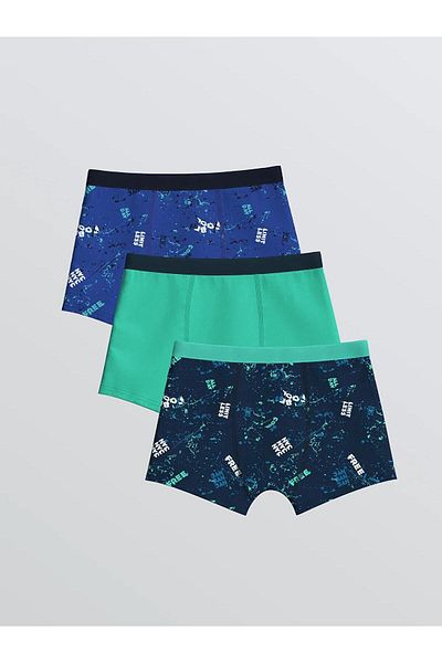 LC Waikiki Boxeri pentru băieți imprimați LCW Kids 3 bucăți (W5)