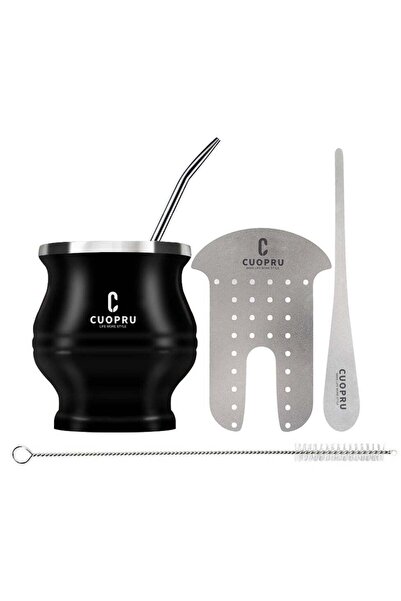 Generic Yerba Mate Cup Set with Mate Cup, Bombilla Straw, Tea Filter