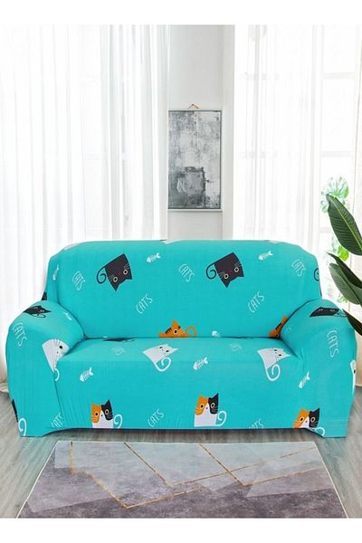 Generic fashionhome 3-Seater Exquisitely Floral Designed Wrinkle Free Anti-slip 360-degree Full Coverage So