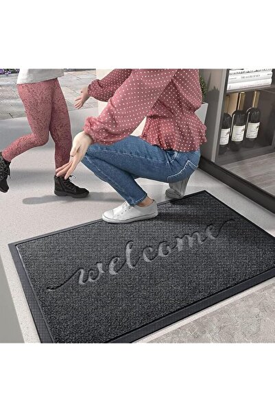 Generic ZHONNA Door Mat Indoor Outdoor Welcome Mats Entryway Rugs Front Door Doormat Durable Non Slip Rubbe