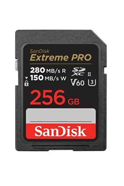 SanDisk Card de memorie Extreme Pro, 256GB, Clasa 10, U3, V60, 280MB/s - 150MB/s
