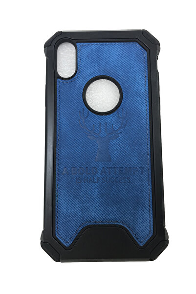 OEM Θήκη συμβατή με iPhone XS, προστατευτική θήκη, ελάφι, μπλε