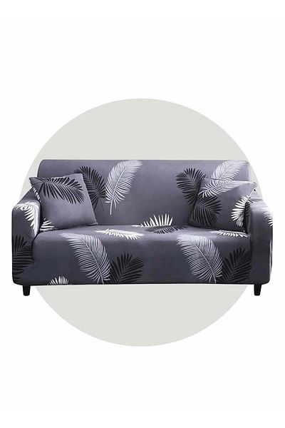 Generic Excefore Stretch Sofa Cover Printed Pattern Seat Couch Cover for 1 Cushion Couch 1 Piece Furniture