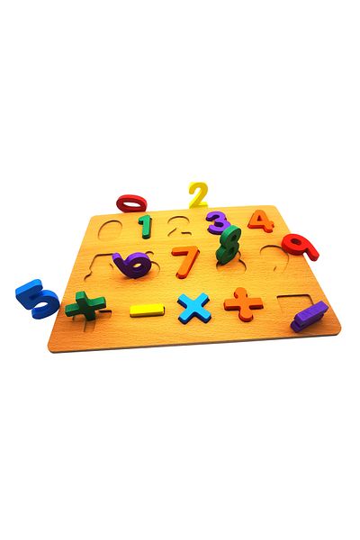 asmiat Wooden Number Learning Toy for Kids