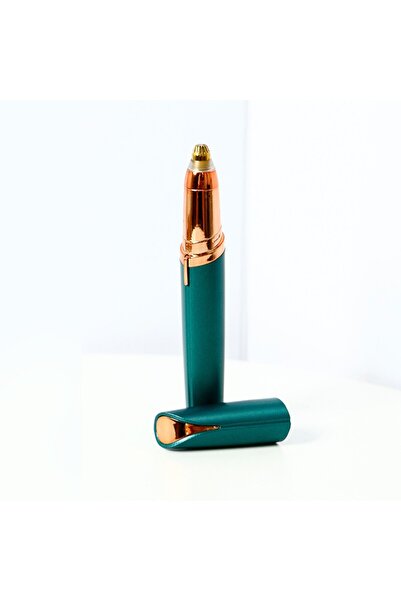 Flippy Facial Trimmer for Eyebrows, USB Rechargeable, 1.5 x 13 cm, ABS, Green