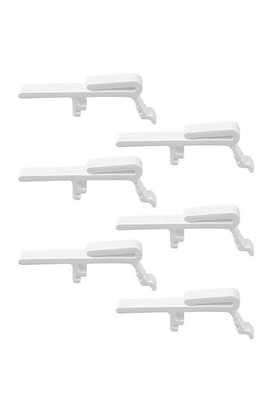 Generic 6 PCS Vertical Blinds Valance Clip, Blind Dust Cover Valance Clip Holder, Window Blind Clips, Verti