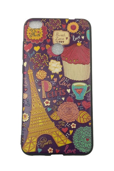 OEM Carcasă compatibilă cu Huawei P8 Lite 2017, Paris, relief 3D, violet