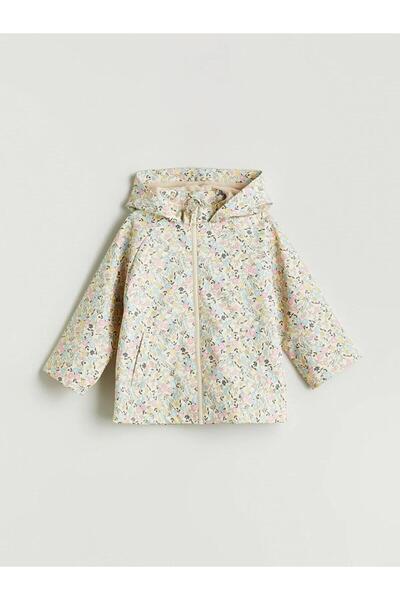 LC Waikiki Lcw Flower Patterned Girl's Coat (W5)