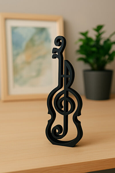 edoy Dekoratif Keman Biblo – Modern Minimal Ev Aksesuarı Hediyelik Obje Masa ...