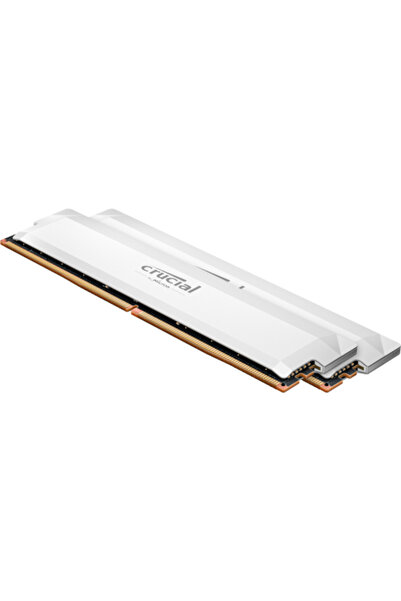 Crucial Memorii Pro OC Λευκό, 32GB (2x 16GB), DDR5-6400MHz, CL38, Διπλό Κανάλι