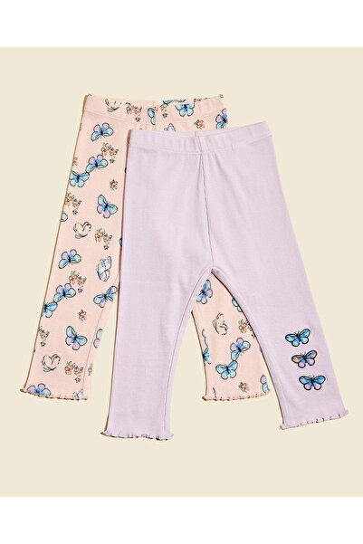 R&B 2 Pack Leggings with Elastic Waist