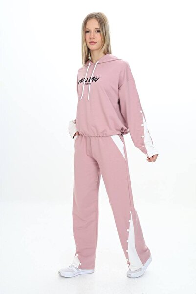 Dalikda Κοριτσίστικο 100% βαμβακερό κουκούλα με λεπτομέρεια στο κάτω μέρος και το επάνω μέρος της φόρμας-179