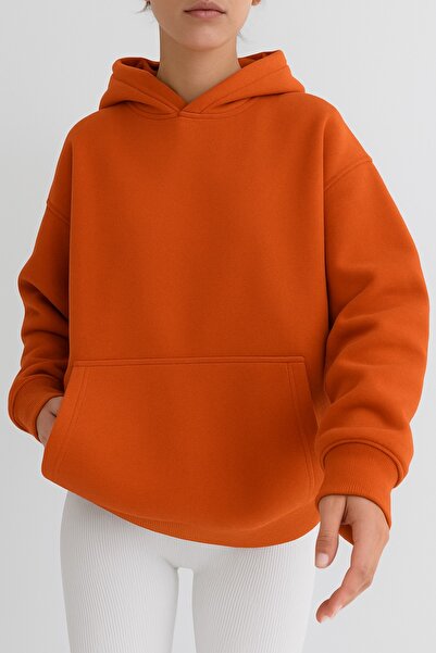 DM DOLCE MORE سترة رياضية بلون واحد مصنوعة من القطن الممشط بثلاث خيوط للجنسين