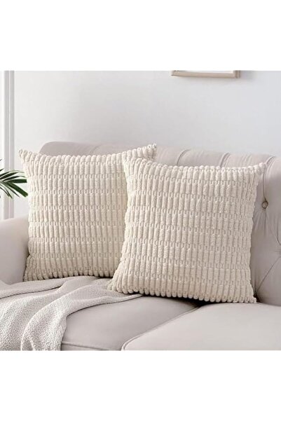 Generic عبوتان من أغطية الوسائد المزخرفة بتصميم بوهو مقاس 18 × 18 بوصة لغرفة ...