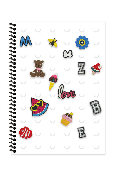 KESKİN COLOR A4 80 Yp. Striped Pp Cover Spiral Notebook Elementary Notebook