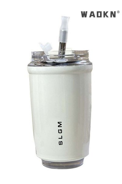 Generic Travel Coffee Mug, 350ml Insulated Beverage Cup With Leakproof Lid, L...