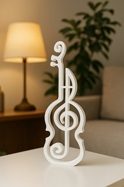 edoy Dekoratif Keman Biblo – Modern Minimal Ev Aksesuarı Hediyelik Obje Masa ...