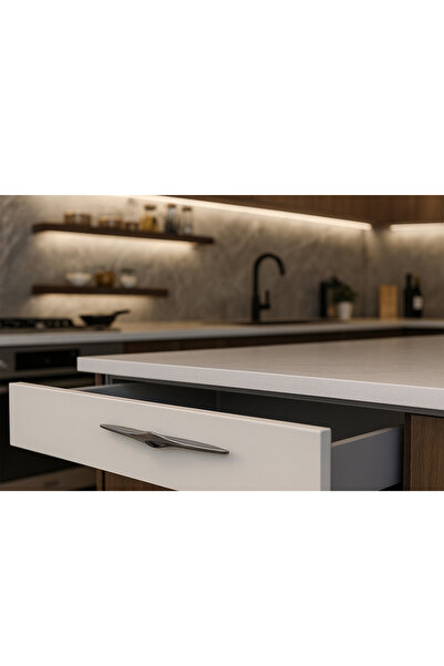 Badem10 Mâner din metal afumat Olivin 96 mm - 9,6 cm Sertar de mobilier Mânere dulap dulap de bucătărie Mâner