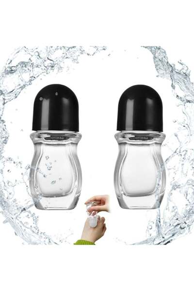 Generic Oasisgalore 2pcs 30ml Glass Rollerball Bottles, Leak Proof Roll-on for Oils, Perfume & Cosmetics
