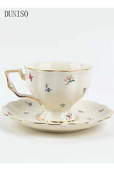 Generic French Retro Phnom Penh Tea Cups and Saucers Set Porcelain Tea Set fo...