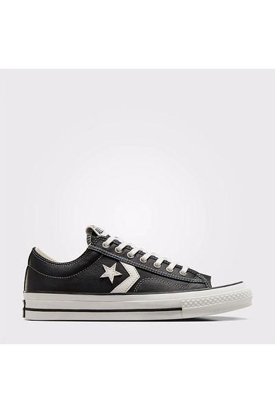 converse Women's Black Star Player 76 Fall Leather Sports & Casual Shoes A06204C-Black-Vint