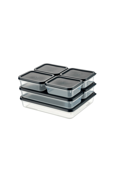 Se Yank Haus Tazekap 4-Piece Freezer Storage Container Set - Refrigerator, Food Organizer (2600ml, 1200ml, 2X500Ml)