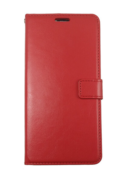 OEM Husă compatibilă cu Samsung A7 2016, imitație de piele roșie