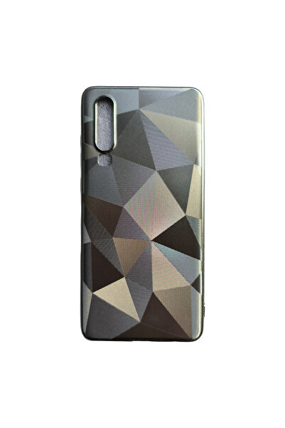 OEM Husă compatibilă cu Huawei P30, cu textură 3D cu diamant, argintie