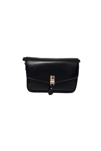 L-line fashion Women's bag, black, 23x15x8 cm