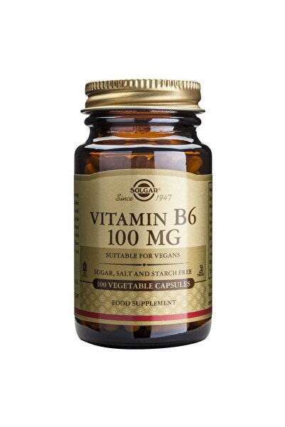Solgar Βιταμίνη Β-6 100mg 100 φυτικές κάψουλες