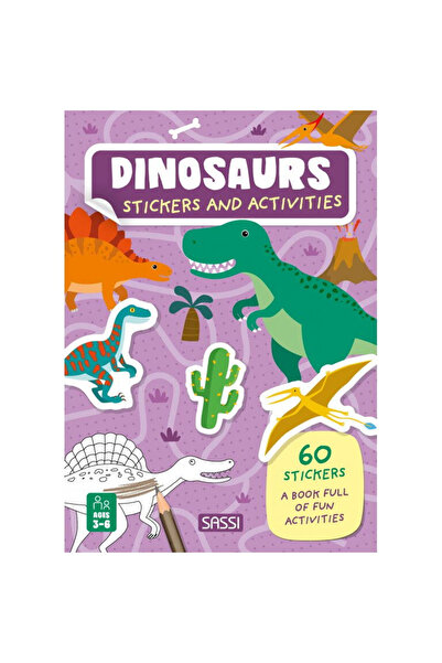 SASSI Carte de activitati cu abtibilduri - Dinozauri