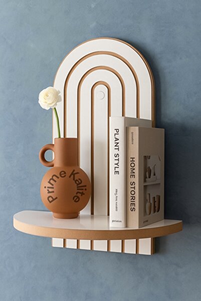 Prime Kalite Beyaz Duvar Rafı (35x20 cm)