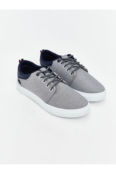 LC Waikiki Gray Lace-Up Men's Sports Shoes