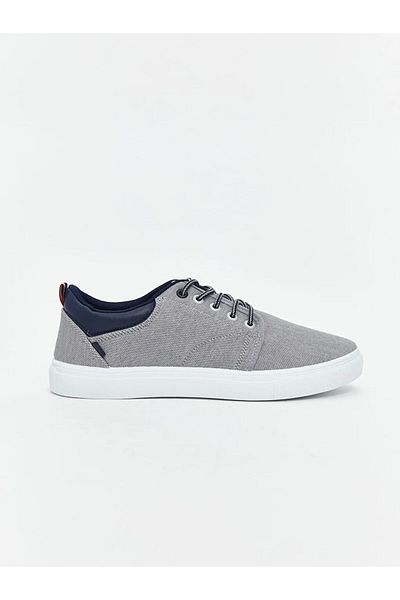 LC Waikiki Gray Lace-Up Men's Sports Shoes