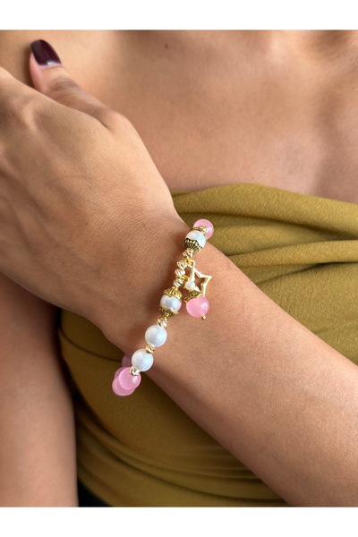 dela otantik Authentic Bracelet with Handmade Pearls and Beads - Ethnic Bohemian Bijoux Jewelry - Beaded Bracelet