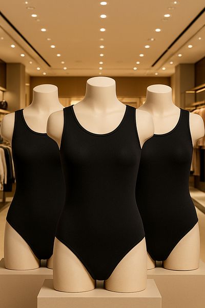 Loule Women's Clothing 3 Pieces Cotton & Lycra Wide Strap Snap Fastener Body Ol.Il.250.01
