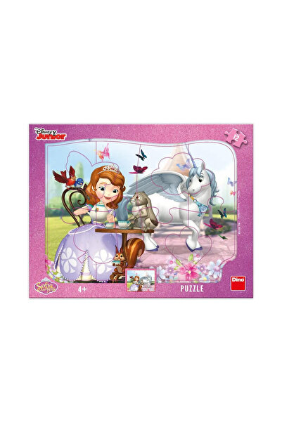 Dino Puzzle with frame - Princess Sofia and the Tea Time (12 pieces)