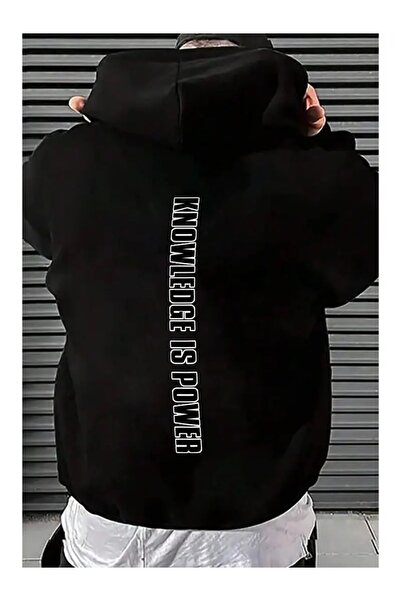 FUFLUNS سويت شيرت بغطاء للرأس مطبوع على الظهر للجنسين للنساء/الرجال