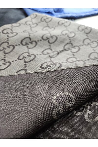 Webinay Home Premium A Kalite Çift Taraflı G Desen Yün İpek Şal Yazlık İnce Kumaş Silk Scarfs Hijab Uzun Etiket