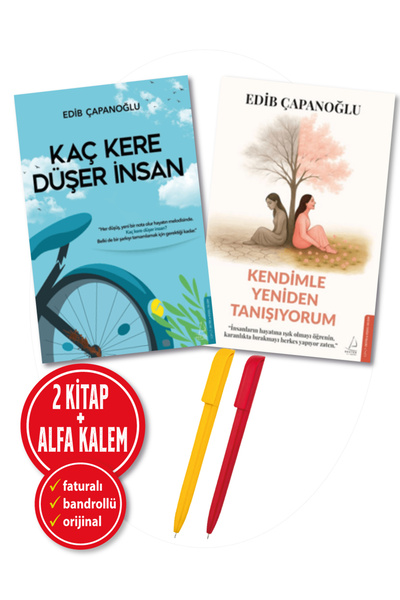 Destek Yayınları Alfa Kalem+ Edib Çapanoğlu 2 Kitap YENİ (Kendimle Yeniden Ta...