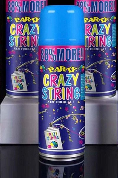 Generic Color String Spray for Parties – Color Blue– Safe and Fun for Kids