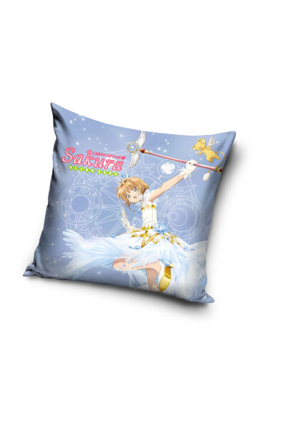 ANIME Față de pernă decorativă Card Captor Sakura 40x40 cm Catifea